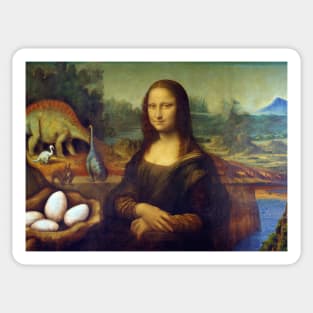 Jurassic Mona Lisa Sticker